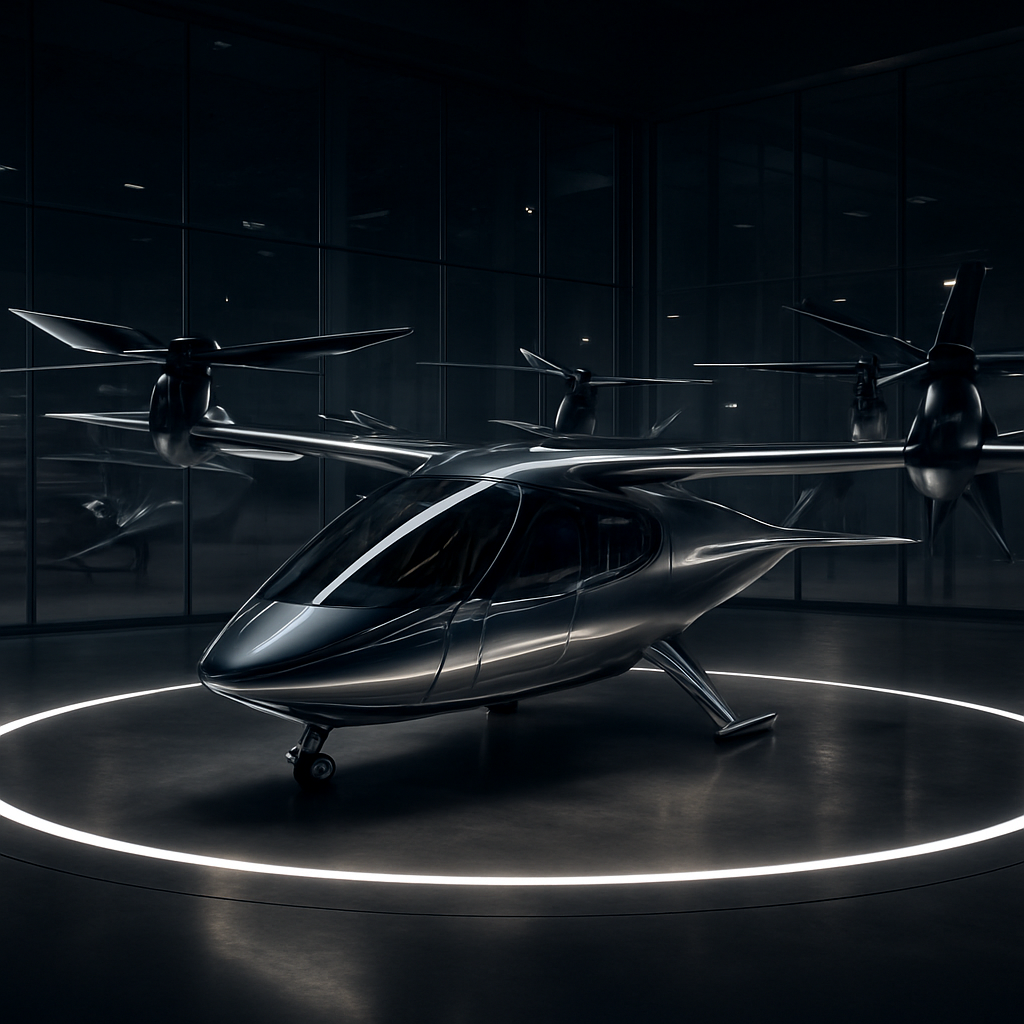 eVTOL aircraft showroom
